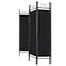 Costway 4 Panel Room Divider Privacy Screen Home Office Fabric Metal Frame